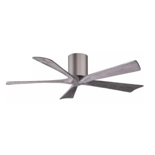 Matthews Fan 52-in 32W Irene-5H Flush Mount Ceiling Fan, Barn Wood Blades, Pewter