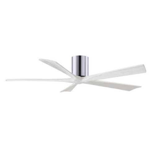 Matthews Fan 60-in 31W Irene Ceiling Fan, DC, 6-Speed, 5-White Blades, Chrome