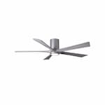 Matthews Fan 42-in 31W Irene-5HLK Ceiling Fan w/Light, DC, 6-Speed, 5-Barn Wood Blades, Brushed Nickel