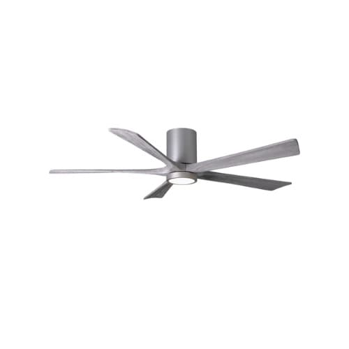 Matthews Fan 42-in 31W Irene-5HLK Ceiling Fan w/Light, DC, 6-Speed, 5-Barn Wood Blades, Brushed Nickel
