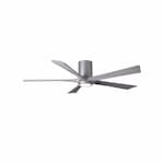 Matthews Fan 52-in 31W Irene-5HLK Ceiling Fan w/Light, DC, 6-Speed, 5-Barn Wood Blades, Brushed Nickel