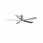 Matthews Fan 52-in 31W Irene-5HLK Ceiling Fan w/Light, DC, 6-Speed, 5-Barn Wood Blade, Polished Chrome