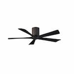 Matthews Fan 52-in 31W Irene Ceiling Fan, DC, 6-Speed, 5-Black Blades, Textured Bronze