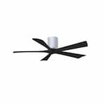 Matthews Fan 52-in 31W Irene Ceiling Fan, DC, 6-Speed, 5-Black Blades, White