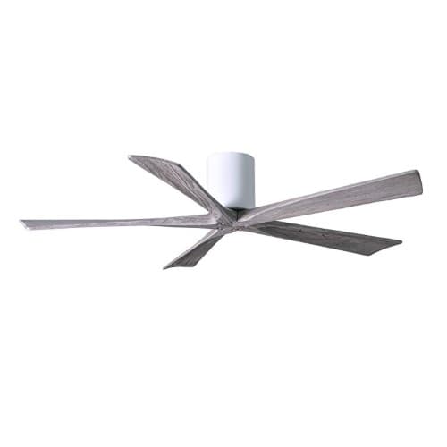 Matthews Fan 42-in 25W Irene-5H Ceiling Fan w/Remote, DC, 6-Speed, 5-Barn Wood Blades, Gloss White