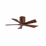 Matthews Fan 42-in 25W Irene Ceiling Fan, DC, 6-Speed, 5-Walnut Blades, Walnut