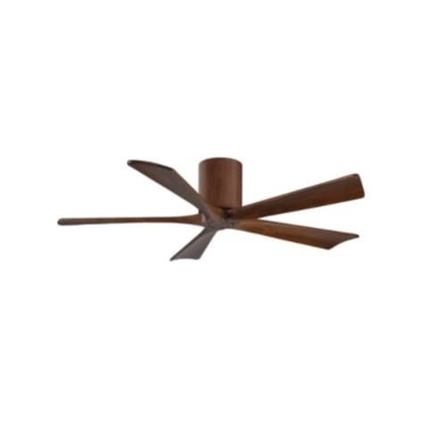 Matthews Fan 52-in 31W Irene Ceiling Fan, DC, 6-Speed, 5-Walnut Blades, Walnut