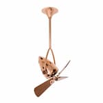 Matthews Fan 16-in 46W Jarold Direcional Ceiling Fan, AC, 3-Speed, 3-Wood Blades, Polished Copper