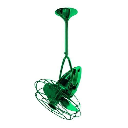 Matthews Fan 13-in 48W Jarold Direcional Ceiling Fan, AC, 3-Speed, 3-Metal Blades, Green