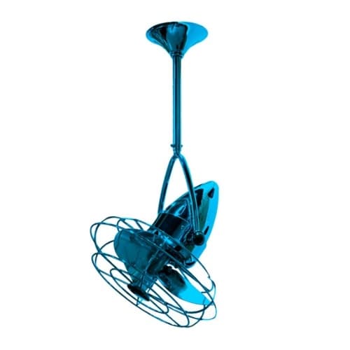 Matthews Fan 13-in 48W Jarold Direcional Ceiling Fan, AC, 3-Speed, 3-Metal Blades, Light Blue