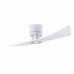 Matthews Fan 52-in 29W Lindsay Ceiling Fan w/ LED Light Kit, DC, 6-Speed, 2-White Blades, White