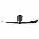 Matthews Fan 52-in 29W Lindsay Ceiling Fan w/ LED Light Kit, DC, 6-Speed, 2-Black Blades, Bronze