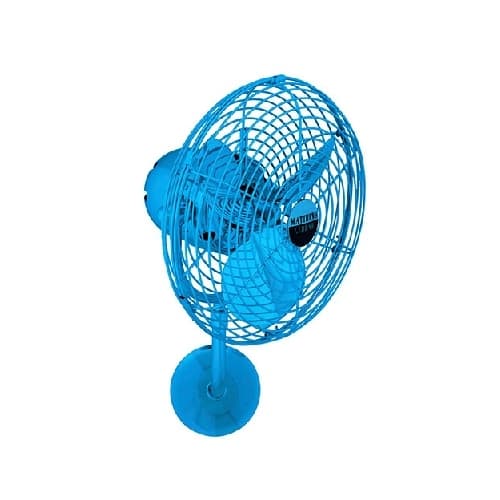 Matthews Fan 13-in 49W Michelle Parede Wall Fan, AC, 3-Speed, 3-Metal Blades, Light Blue