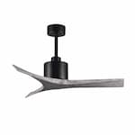 Matthews Fan 52-in 31W Mollywood Ceiling Fan, DC, 6-Speed, 3-Barn Wood Blades, Matte Black