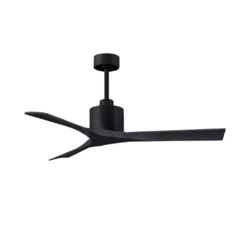 Matthews Fan 52-in 32W Nan Ceiling Fan, Matte Black Blades, Matte Black