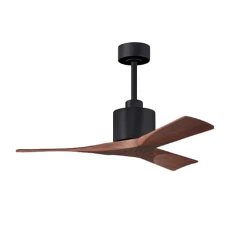 Matthews Fan 42-in 20W Nan Ceiling Fan, Walnut Blades, Matte Black