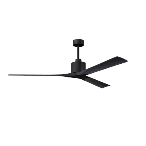 Matthews Fan 72-in 36W Nan XL Ceiling Fan, Matte Black Blades, Matte Black