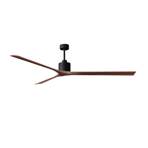 Matthews Fan 90-in 31W Nan XL Ceiling Fan, Walnut Blades, Matte Black