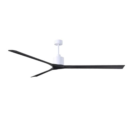 Matthews Fan 90-in 31W Nan XL Ceiling Fan, Matte Black Blades, Matte White