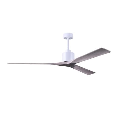 Matthews Fan 72-in 36W Nan XL Ceiling Fan, Barn Wood Blades, Matte White