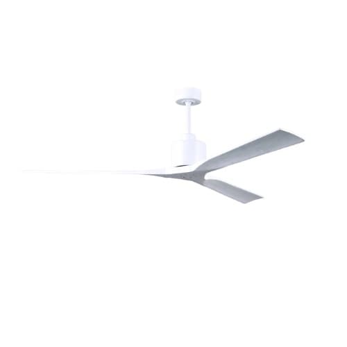 Matthews Fan 72-in 36W Nan XL Ceiling Fan, Matte White Blades, Matte White