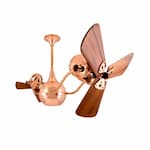 Matthews Fan 44-in 87W Vent-Bettina Ceiling Fan, AC, 3-Speed, 6-Wood Blades, Brushed Copper