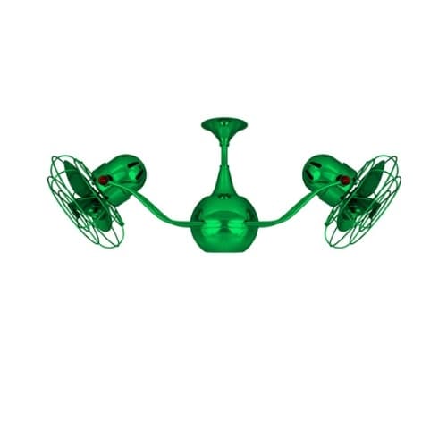 Matthews Fan 42-in 89W Vent-Bettina Ceiling Fan, AC, 3-Speed, 6-Metal Blades, Green