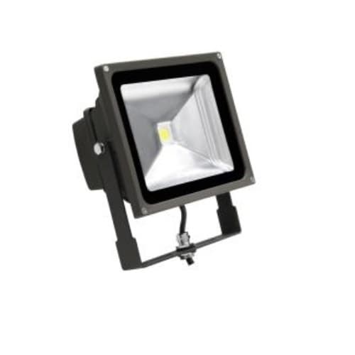 MaxLite 36W Small LED Flood Light w/ Photocell, Wide Beam, 4010 lm, 5000K