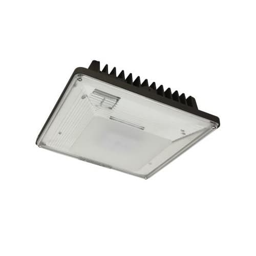 MaxLite 40W LED Low Profile Canopy Light, 4935 lm, 347V-480V, 5000K, Bronze