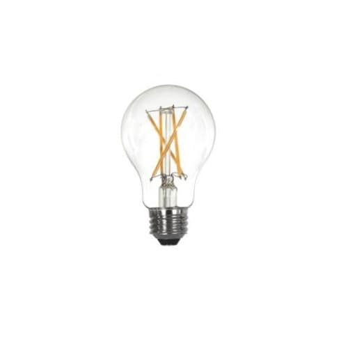 MaxLite 8.5W LED A19 Filament Bulb, Dimmable, 800 lm, 120V, 3000K, Clear