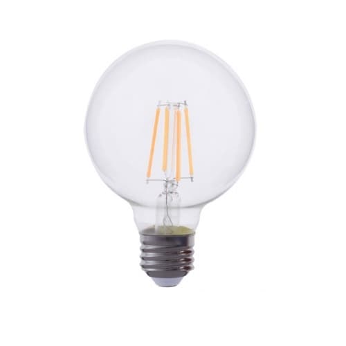 MaxLite 3W LED G25 Bulb, Dimmable, E26, 350 lm, 120V, 5000K, Clear