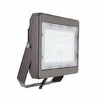 MaxLite 50W LED Slim Flood Light w/ Knuckle Mount, Wide, 6270 lm, 4000K