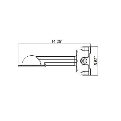 MaxLite Wall Mount Bracket for HLRM Series, 3/4 NPT, 90 Degrees