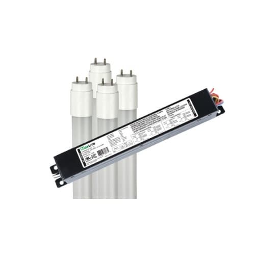 MaxLite 4-ft 11.5W LED T8 w/ External Driver, 3-Lamp, G13, 120V-277V, 3500K