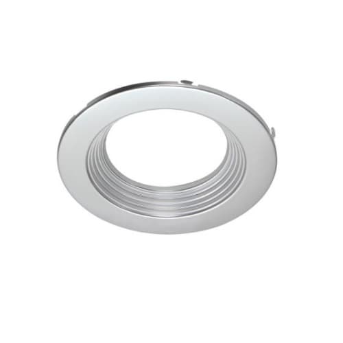 MaxLite 4-in Trim Kit for Residential Downlights, Silver