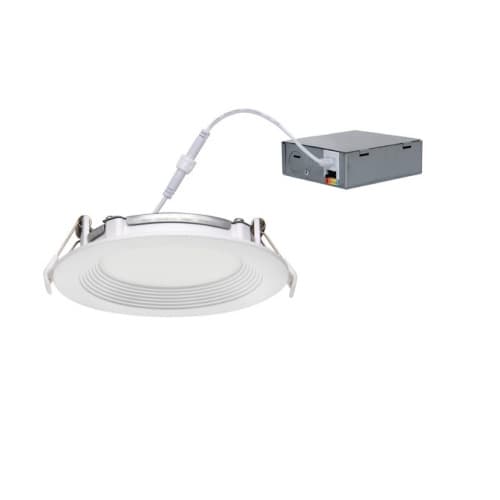 MaxLite 4-in 12W Slim Downlight, Round, 800 lm, 120V, White, CCT Selectable