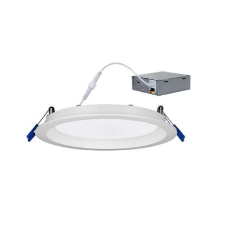 MaxLite 6-in 12W Slim Downlight, Round, 900 lm, 120V, White, CCT Selectable