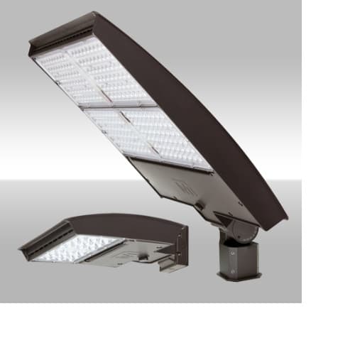 MaxLite 200W LED Area Light w/ Arm, Type 4W, 277V-480V, Selectable CCT, Bronze