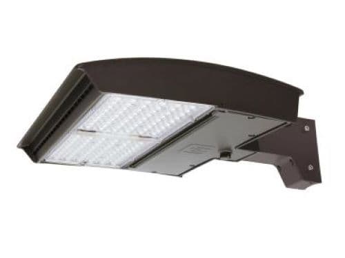 MaxLite 125W LED Wall Mount, T4 Wide, Straight Arm, 120V-277V, CCT Selectable