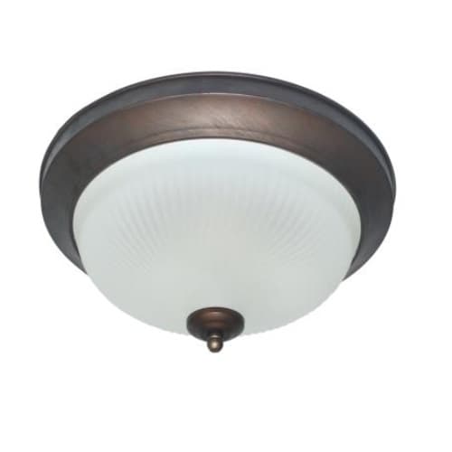 MaxLite 12.75-in Flush Mount Ceiling Fixture, Dimmable, E26, 2200 lm, 120V, 2700K, Dark Bronze