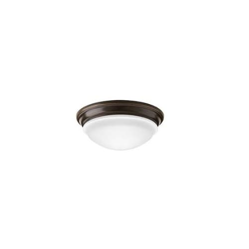 MaxLite 11-in 14W LED Flush Mount Ceiling Fixture, Dimmable, 996 lm, 120V, 2700K, Dark Bronze