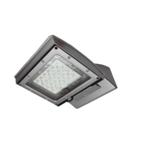MaxLite 28W LED Shoebox Area Light, Type IV, 0-10V Dim, 175W MH Retrofit, 3230lm, 5000K, Silver