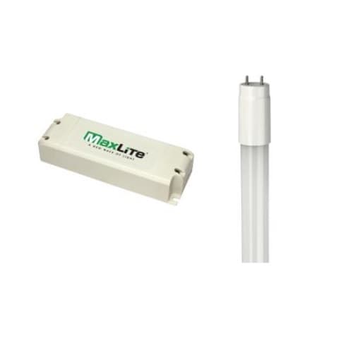 MaxLite 2-Lamp 4-ft LED T8 Linear Fixture Retrofit Kit, 0-10 Dimmable, 3600 lm, 5000K