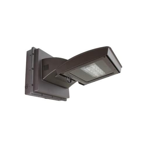 MaxLite 14-in 28W LED Wall Mount, Type III, 3230 lm, 120V-277V, 5000K, Bronze