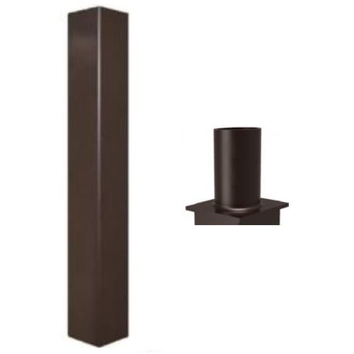 MaxLite 20-Ft 4" Square Pole w/ 2.38" x 4" Tenon, 11 Gauge Walls