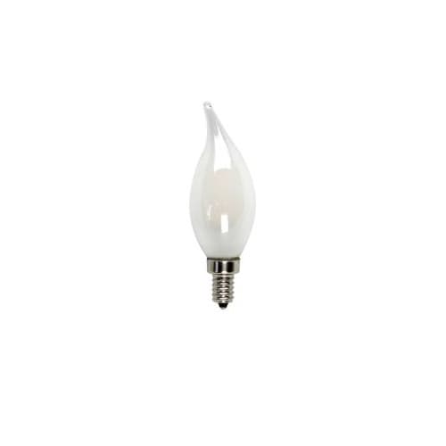 MaxLite 3W LED Filament BA10 Bulb, 40W Inc. Retrofit, Dim, E12, 325 lm, 2700K, Frosted