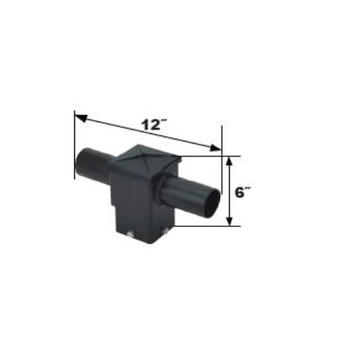 MaxLite Square Pole Fitter, Horizontal, 2 180 Degree Tenons