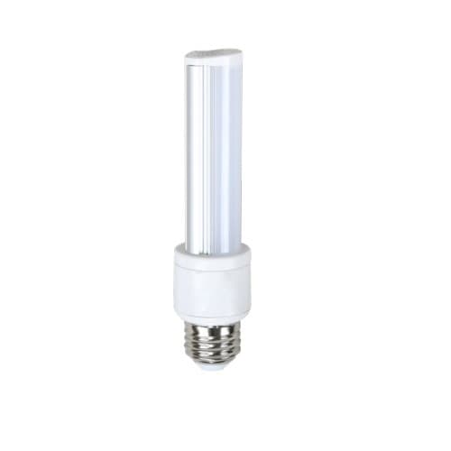 MaxLite 6W Horizontal LED PL Bulb, 500 lm, Direct Line Voltage, E26, 3000K