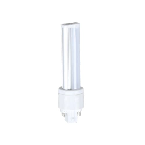 MaxLite 6W Horizontal LED PL Bulb, 675 lm, Direct Line Voltage, G24Q, 3500K