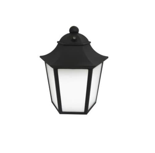 MaxLite 12W Outdoor LED Wall Lantern w/ Photocell, 511 lm, Black, 2700K